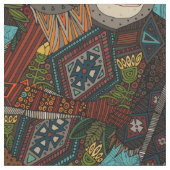 青いオランウータン ファブリック (クローズアップ)