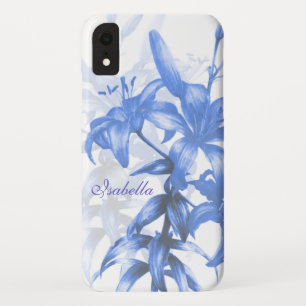 青いオリエンタルリリーフローラの花の名前 iPhone XRケース