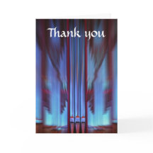 青いオルガンパイプサンキューカード