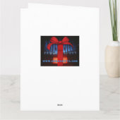 青いオルガンパイプ大サンキューカード サンキューカード (裏面)