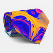 青いオレンジアニマルプリント ネクタイ (ロール)
