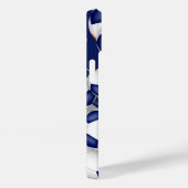 青いオレンジ色のチームの色の子供のサッカーボールのパターン Case-Mate iPhoneケース (裏面 / 右)