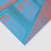 青いオレンジ色の地下鉄のパリの女性の芸術 薄葉紙 (詳細)