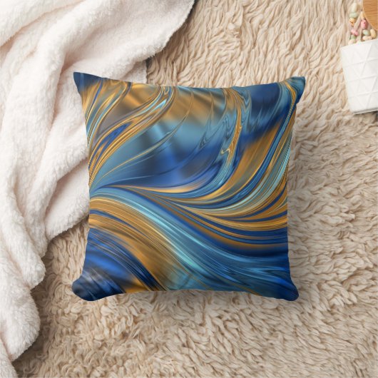 青いオレンジ クッション (ブランケット)