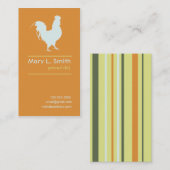 青いオンドリ 名刺 (正面/裏面)