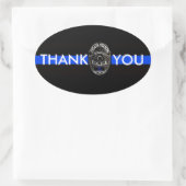 青いオーバルバンパーステッカーを返してくれてありがとう 楕円形シール (バッグ)