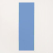 青いオームデザインと紫の蝶よ ヨガマット (裏面)