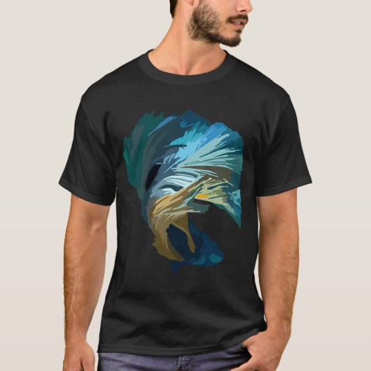 青いオーロラ Tシャツ (正面)