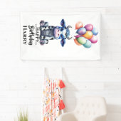 青いカウバナー 横断幕 (インサイチュ)