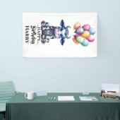 青いカウバナー 横断幕 (トレードショー)