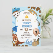 青いカウボーイの誕生日招待状 招待状 (スタンド正面)