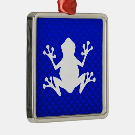 青いカエル メタルオーナメント (右)