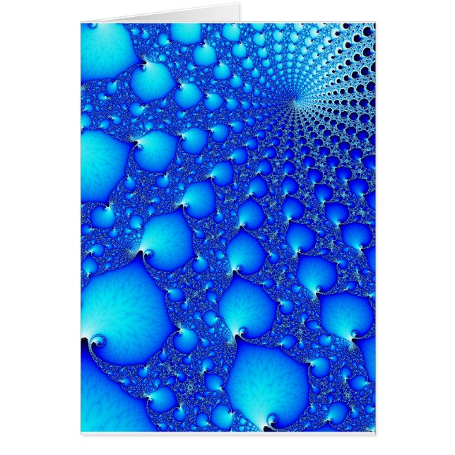 青いカキの螺線形 (正面)