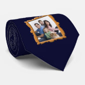 青いカスタムな写真の父の日のタイ ネクタイ (ロール)