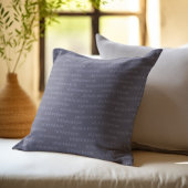 青いカスタムファミリ名パターン クッション