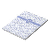 青いカスタムペリウインクルのパタスタイリッシューンにモノグラム ノートパッド (回転)