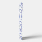 青いカスタムペリウインクルのパタスタイリッシューンにモノグラム Case-Mate iPhoneケース (裏面 / 右)
