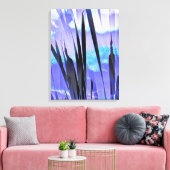 青いカタイル キャンバスプリント (インサイチュ (リビング))