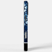 青いカタツムキンのパターンを輝かせる Case-Mate iPhoneケース (裏面 / 右)