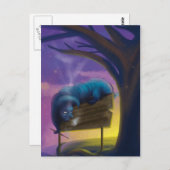 青いカタピラーのアブソレム ポストカード (正面/裏面)