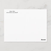 青いカッコいいロボット贈り物ノベルティ ポストカード (裏面)