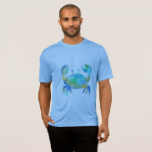 青いカニ Tシャツ (正面フル)