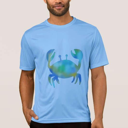 青いカニ Tシャツ (正面)