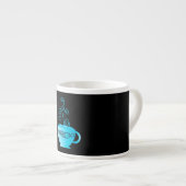 青いカプチーノの歓喜 エスプレッソカップ (正面右)