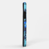 青いカムフラージュ Case-Mate iPhoneケース (裏面/右)