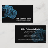 青いカメラのX線のカメラマンの名刺 名刺 (正面/裏面)