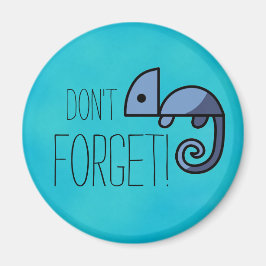 青いカメレ忘れオンリマインダーマグネットしない マグネット