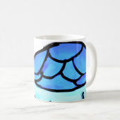青いカメ コーヒーマグカップ (正面右)