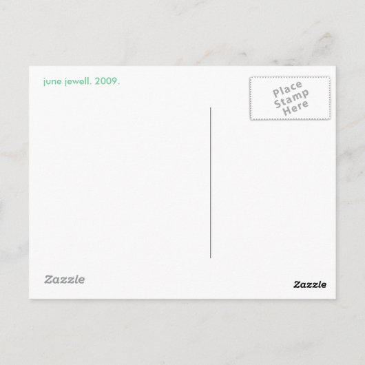 青いカメ ポストカード (裏面)