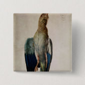 青いカラス1512年 缶バッジ (正面)