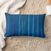 青いカーテン ランバークッション (ブランケット)