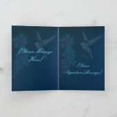 青いカードのぶんぶんいう鳥 カード (内部)