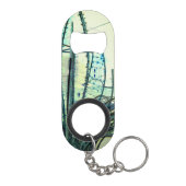 青いカーブ キーホルダー栓抜き (裏面)