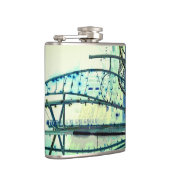 青いカーブ フラスク (右)