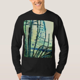 青いカーブ Tシャツ