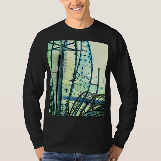 青いカーブ Tシャツ (正面)