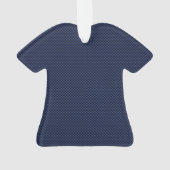 青いカーボン繊維の生命救急医療隊員EMSの星 オーナメント (裏面)