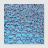 青いガラスに穏やかな雨滴 (正面)