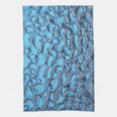 青いガラスに穏やかな雨滴 キッチンタオル (縦)