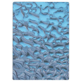 青いガラスに穏やかな雨滴 クリップボード (裏面)