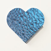 青いガラスに穏やかな雨滴 ノートブック (裏面)