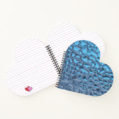 青いガラスに穏やかな雨滴 ノートブック (内部)