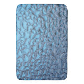 青いガラスに穏やかな雨滴 バスマット (正面縦)