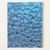 青いガラスに穏やかな雨滴 プランナー手帳 (裏面)