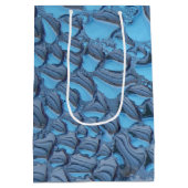 青いガラスに穏やかな雨滴 ミディアムペーパーバッグ (裏面)