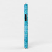 青いガラスのタイルブロックのモザイク Case-Mate iPhoneケース (裏面/右)